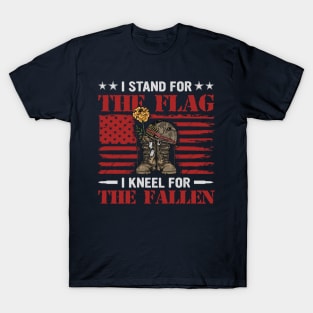 I Stand for the Flag Kneel for the Fallen T-Shirt